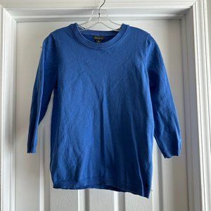 Blue 3/4 sleeve sweater - Eddie Bauer